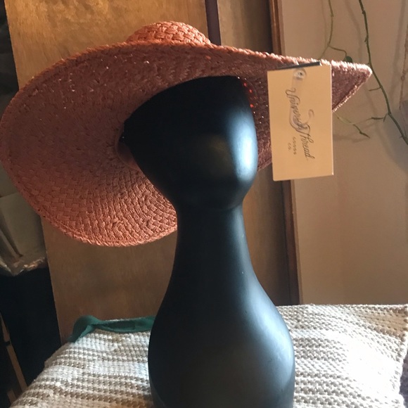 Universal Thread Orange beach hat paper straw NWT - Picture 7 of 8